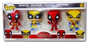 Coleção com 4 Pop Deadpool Wolverine Boneco Tipo Funko