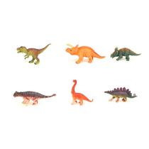 Coleção com 6 dinossauros miniaturas sortidos Toyng