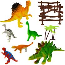 Coleção com 6 Mini Dinossauros Animais Jurássicos - Ark Toys