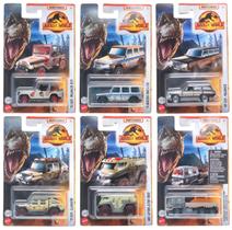 Coleção com 6 Miniaturas Jurassic World - 1/64 - Matchbox
