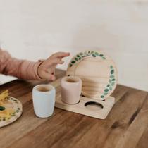 Coleção Comidinhas Suporte Prato com Utensilios Coleção Comidinhas Suporte Prato com Utensilios