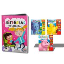 Coleção Conhecendo Os Sons da Fazenda: ELEFANTE + PINTINHO + PORQUINHO + Brinde