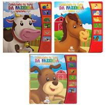 Coleção Conhecendo Os Sons Da Fazenda: Vaquinha, Cavalo e Cachorrinho