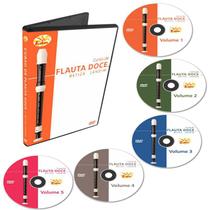 Coleção Curso De Flauta Doce Em 5 Dvds - Edon