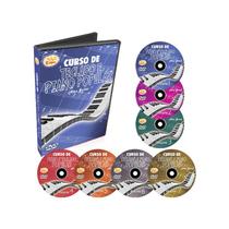 Coleção Curso Teclado E Piano Popular Em 7 Dvds