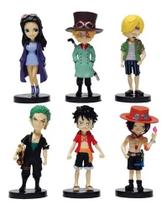 Coleção da Figura One Piece Kit Com 6 miniaturas