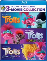 Coleção de 3 filmes em Blu-ray Trolls - Universal - Incl. Digital