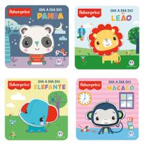 Coleção de 4 vol fisher price: elefante + leão + macaco + panda Coleção de 4 vol fisher price: elefante + leão + macaco + panda
