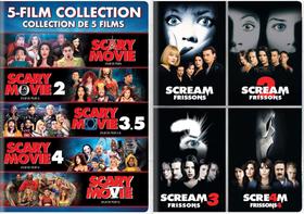 Coleção de 9 Filmes DVD: Scary Movie & Scream Thriller Coleção de 9 Filmes DVD: Scary Movie & Scream Thriller