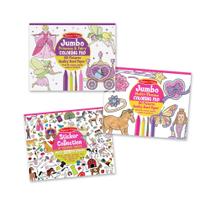 Coleção de adesivos e conjunto de almofadas para colorir Melissa & Doug Coleção de adesivos e conjunto de almofadas para colorir Melissa & Doug