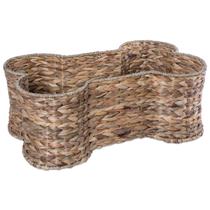Coleção de armazenamento Bone Dry Pet Bone Shape Hyacinth Basket