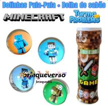 Coleção de Bolinhas pula-pula sem Repetição Minecraft Turma do Problems com Bolha de Sabão.