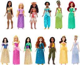 Coleção de Bonecas Fashion Disney Princesas Mattel com 13 Peças