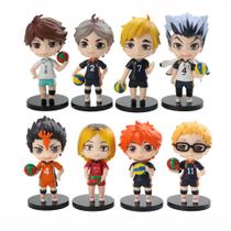 Coleção de bonecos modelo Haikyuus Anime 8 unidades de 10 cm