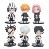 Coleção de brinquedos de figuras de anime, 6 peças Bleachs Kurosaki Ichigo