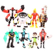 Coleção de brinquedos de figuras de anime Ben10 Boy, modelo 3-12 cm, PVC