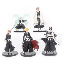 Coleção de brinquedos de figuras de anime Bleachs Kurosaki Ichigo 5 unidades