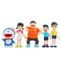 Coleção de brinquedos de figuras de anime Doraemons, 5 unidades, modelo 3-4,5x5-6,3 cm