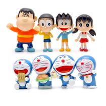 Coleção de brinquedos de figuras de anime Doraemons Nobita, modelo de 8 unidades Coleção de brinquedos de figuras de anime Doraemons Nobita, modelo de 8 unidades