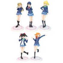 Coleção de brinquedos de figuras de anime Love Live Beautiful Girl, 5 unidades