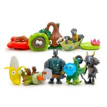 Coleção de brinquedos de figuras de anime Plants Zombies, modelo de 10 unidades Coleção de brinquedos de figuras de anime Plants Zombies, modelo de 10 unidades