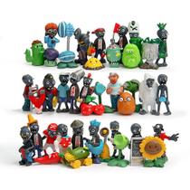 Coleção de brinquedos de figuras de anime Plants Zombies, modelo de 40 unidades Coleção de brinquedos de figuras de anime Plants Zombies, modelo de 40 unidades
