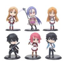 Coleção de brinquedos de figuras de anime Sword Art Online Asuna Kirito Coleção de brinquedos de figuras de anime Sword Art Online Asuna Kirito