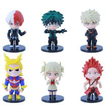 Coleção de brinquedos de figuras My Heros Academias Anime 6 unidades Coleção de brinquedos de figuras My Heros Academias Anime 6 unidades
