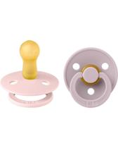 Coleção de chupetas Colour Rubber Natural Rubber, mais de 0 meses, pacote com 2 Coleção de chupetas Colour Rubber Natural Rubber, mais de 0 meses, pacote com 2