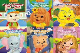 Coleção de livros infantil: Amiguinhos Divertidos - 6 Vol - Kit de Livros
