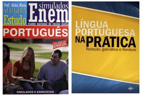 Coleção de livros: língua portuguesa na pratica + Simulados Enem - Kit de Livros