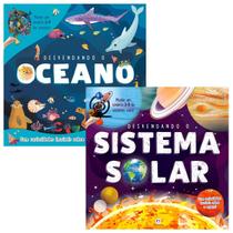 Coleção de Livros para Montar Desvendando o Oceano e o Sistema Solar - Editora Ciranda Cultural