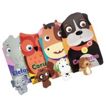 Coleção Dedoches C/ 4 Títulos - Infantil Cartonado Com Dedoche Com Animais Divertidos Para Bebês E Crianças Coleção Dedoches C/ 4 Títulos - Infantil Cartonado Com Dedoche Com Animais Divertidos Para Bebês E Crianças