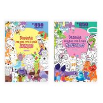 Coleção Desenhe, Imagine, Crie e Pinte 2 Vol - Animais + Monstros Coleção Desenhe, Imagine, Crie e Pinte 2 Vol - Animais + Monstros