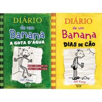Coleção Diário de um Banana - A Gota D'Agua Volume 3 + Dias De Cão Volume 4 - Autor: Jeff Kinney - Capa Dura
