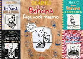 Coleção Diário De Um Banana do 16 ao 19 - Capa Dura + Faça Você Mesmo - Autor: Jeff Kinney Coleção Diário De Um Banana do 16 ao 19 - Capa Dura + Faça Você Mesmo - Autor: Jeff Kinney