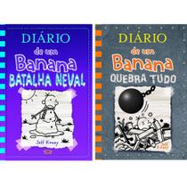Coleção Diário de um Banana - Vol 13 e 14: BATALHA NAVAL + QUEBRA TUDO - Kit de Livros
