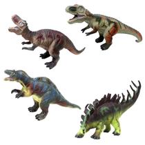 Coleção Dinossauro Kit com 4 Bonecos Soft Macio - DM Toys