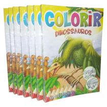 Coleção Dinossauros Livros Para Pintar Infantil Atacado