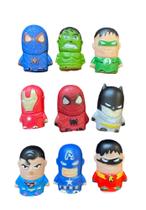 Coleção Especial Dedoches Heróis Marvel DC. 9 Personagens Sem Repetição. Brinquedos Heróis Barato. - Marvel DC Heróis