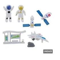 Coleção Explorador Espacial Bonecos Astronautas Foguete Nave Meteoro