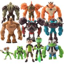 Coleção Figure Toy, 11 peças do anime Ben10 Young Hero Hacker