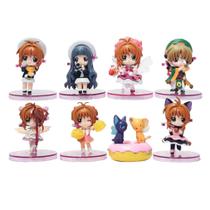 Coleção Figure Toy Card Captors Sakura Anime 8 unidades