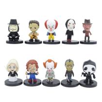 Coleção Figure Toy Chainsaw Chuckys Crow Clown x10 5,5 cm