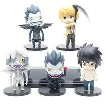 Coleção Figure Toy Death Note Anime, 5 peças de PVC de 10 cm Coleção Figure Toy Death Note Anime, 5 peças de PVC de 10 cm