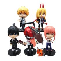 Coleção Figure Toy Model Chainsaws Mans Anime 6 unidades