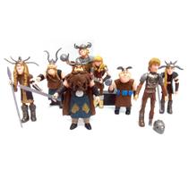 Coleção Figure Toy Train Dragon Toothless 8 unidades de 10 a 13 cm
