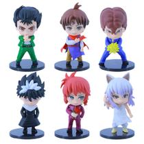 Coleção Figure Toy YuYu Hakusho Anime 6 unidades, modelo 9-11 cm Coleção Figure Toy YuYu Hakusho Anime 6 unidades, modelo 9-11 cm