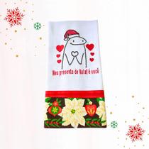 Coleção Flork: Panos de Prato Natalinos Bordados de Alta Qualidade