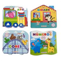 Coleção fom-fom - 4 vol: abc + números + cores + cidade
